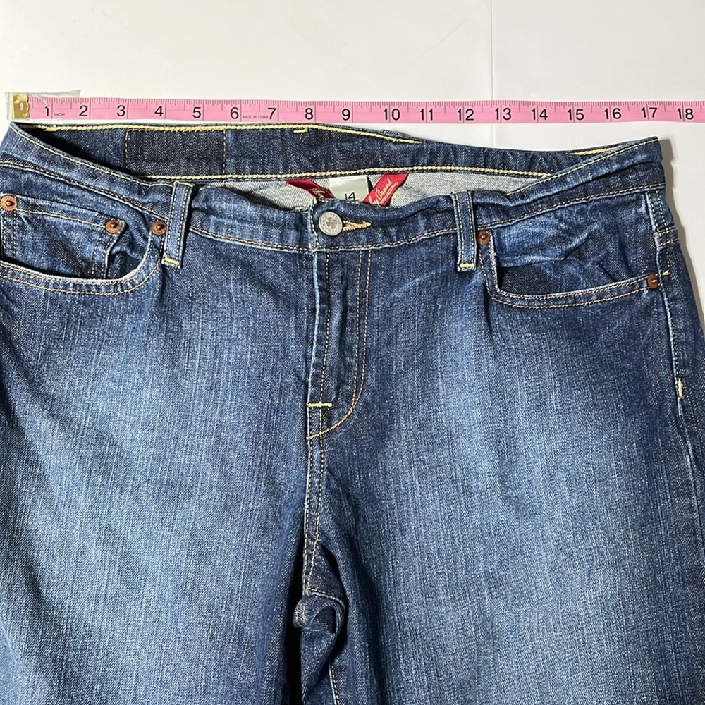 Lucky brand straight leg Blue Jeans size 14 - Picture 5 of 7